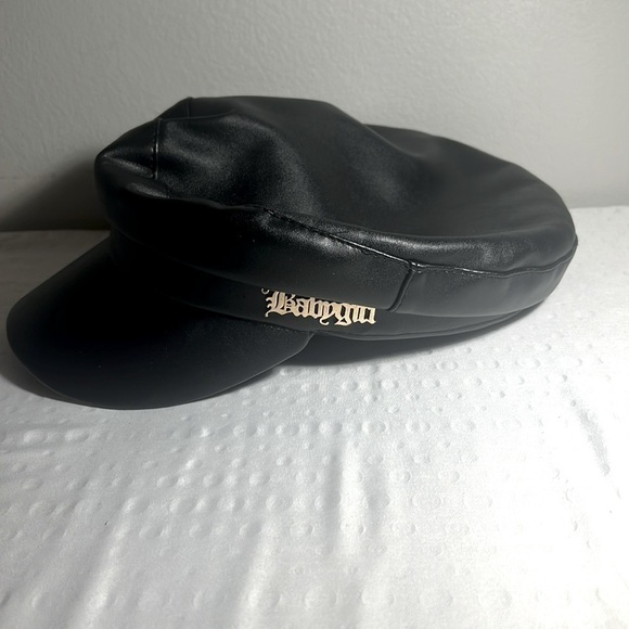 Unisex Black Cap Vintage goth Y2K - Picture 1 of 4